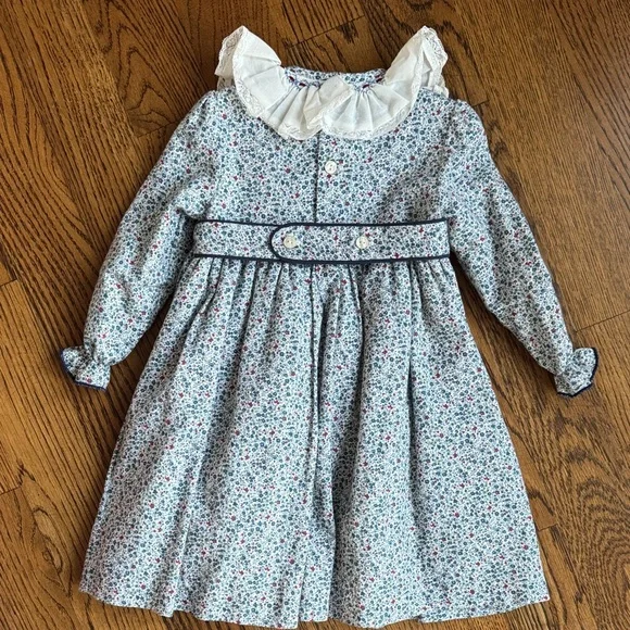 Pepa London Liberty Dress with Smocked Ruffled Collar 2 year - Picture 3 of 3